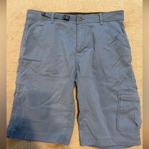 Prana Zion Blue Cargo Shorts